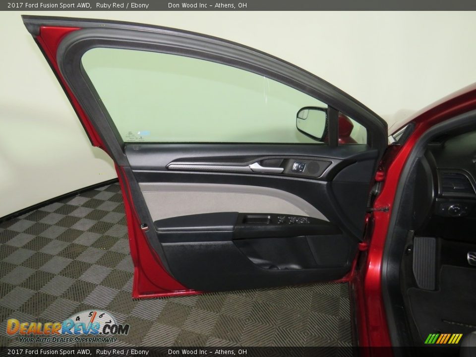 2017 Ford Fusion Sport AWD Ruby Red / Ebony Photo #16