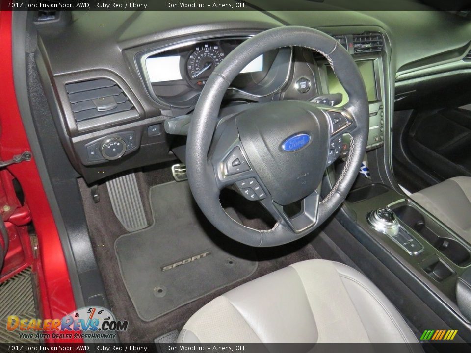 2017 Ford Fusion Sport AWD Ruby Red / Ebony Photo #18