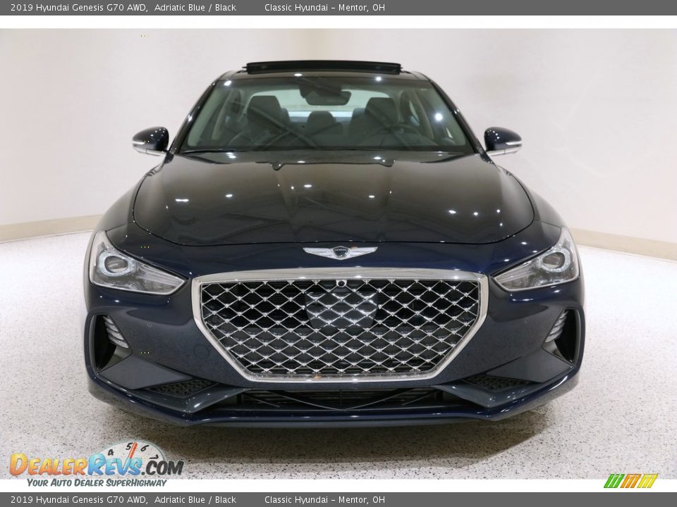 2019 Hyundai Genesis G70 AWD Adriatic Blue / Black Photo #2