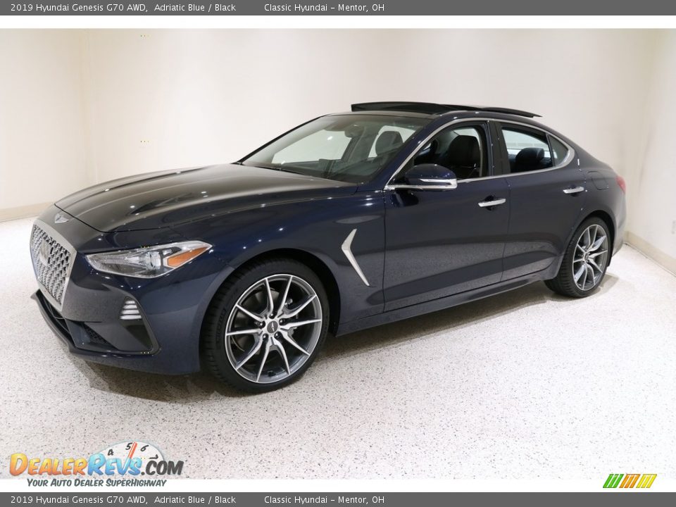 Adriatic Blue 2019 Hyundai Genesis G70 AWD Photo #3
