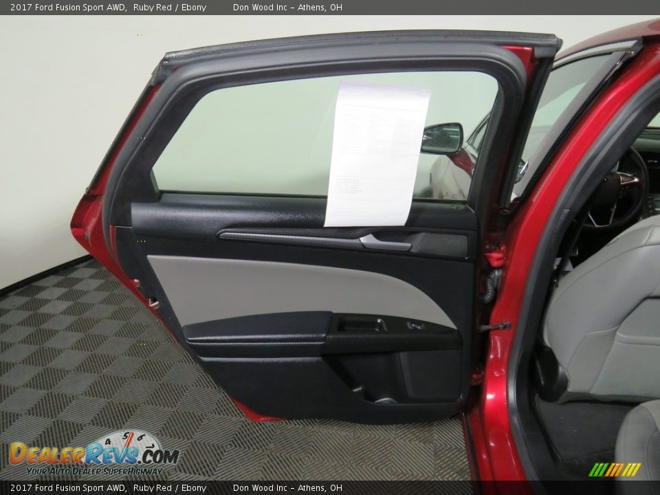 2017 Ford Fusion Sport AWD Ruby Red / Ebony Photo #20