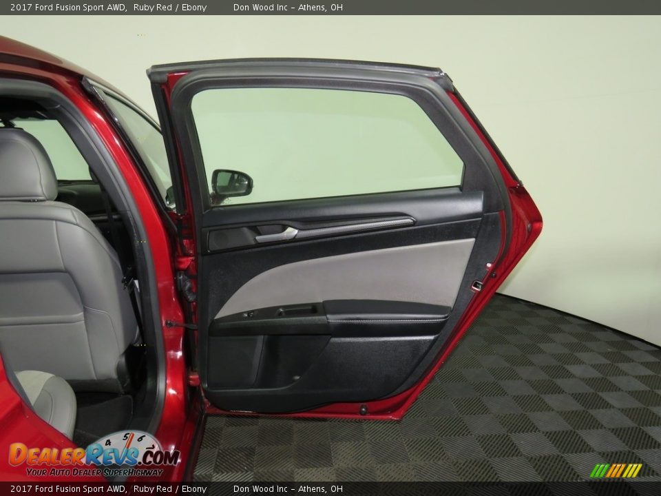 2017 Ford Fusion Sport AWD Ruby Red / Ebony Photo #22