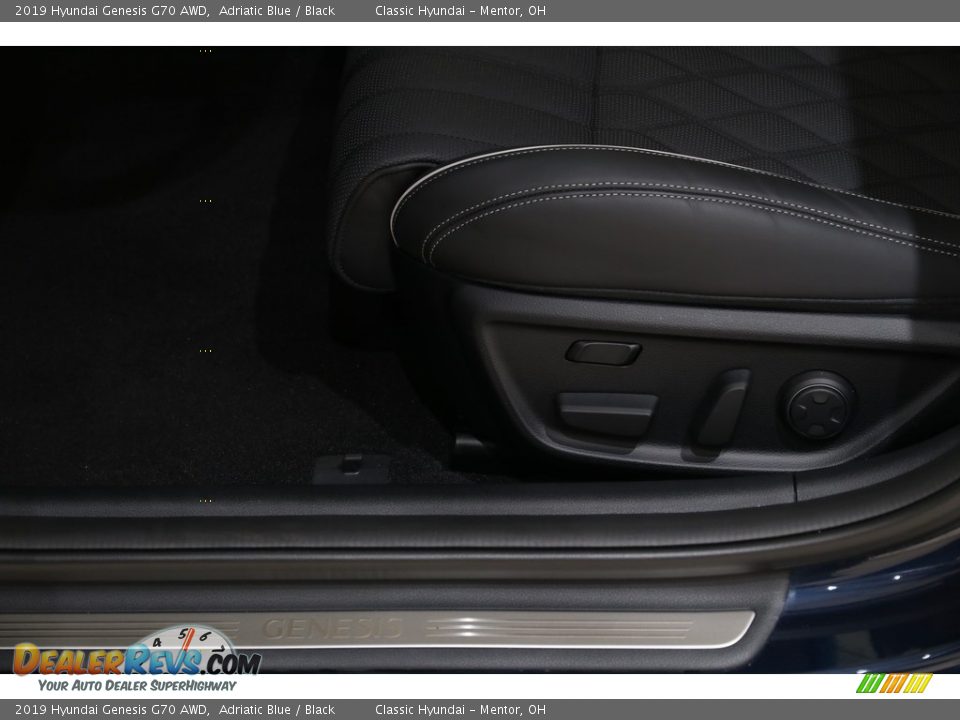 2019 Hyundai Genesis G70 AWD Adriatic Blue / Black Photo #6