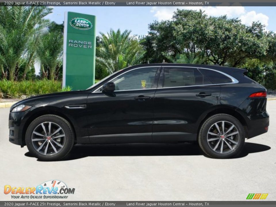 2020 Jaguar F-PACE 25t Prestige Santorini Black Metallic / Ebony Photo #2