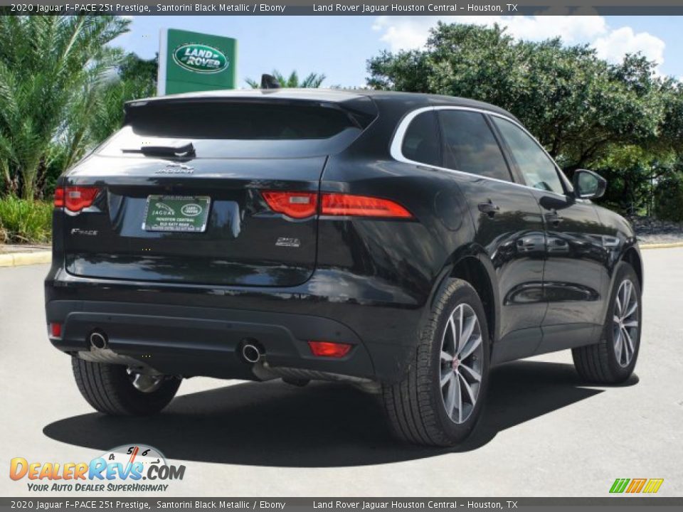 2020 Jaguar F-PACE 25t Prestige Santorini Black Metallic / Ebony Photo #3