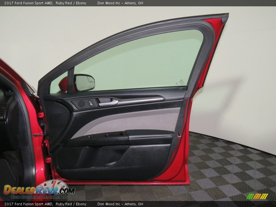 2017 Ford Fusion Sport AWD Ruby Red / Ebony Photo #24