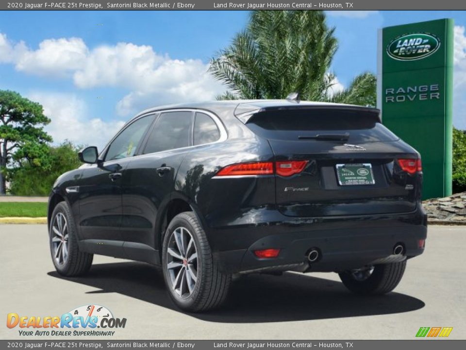 2020 Jaguar F-PACE 25t Prestige Santorini Black Metallic / Ebony Photo #4