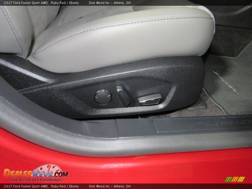 2017 Ford Fusion Sport AWD Ruby Red / Ebony Photo #25