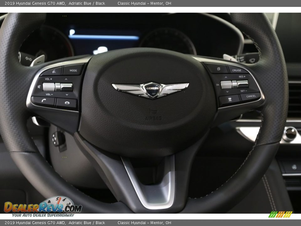 2019 Hyundai Genesis G70 AWD Adriatic Blue / Black Photo #9