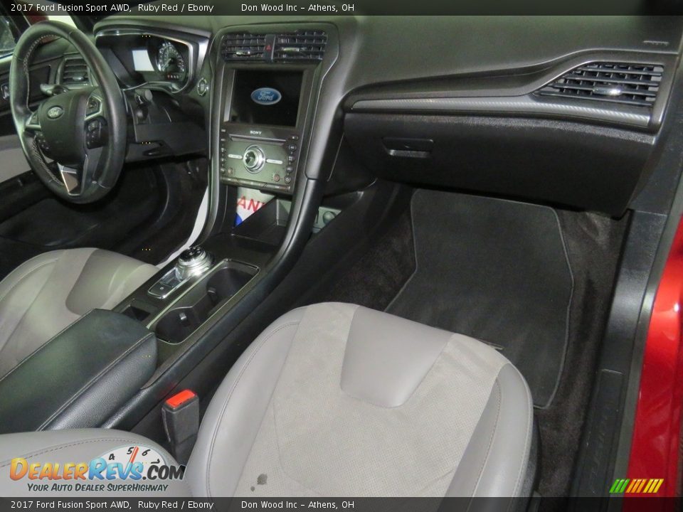2017 Ford Fusion Sport AWD Ruby Red / Ebony Photo #26