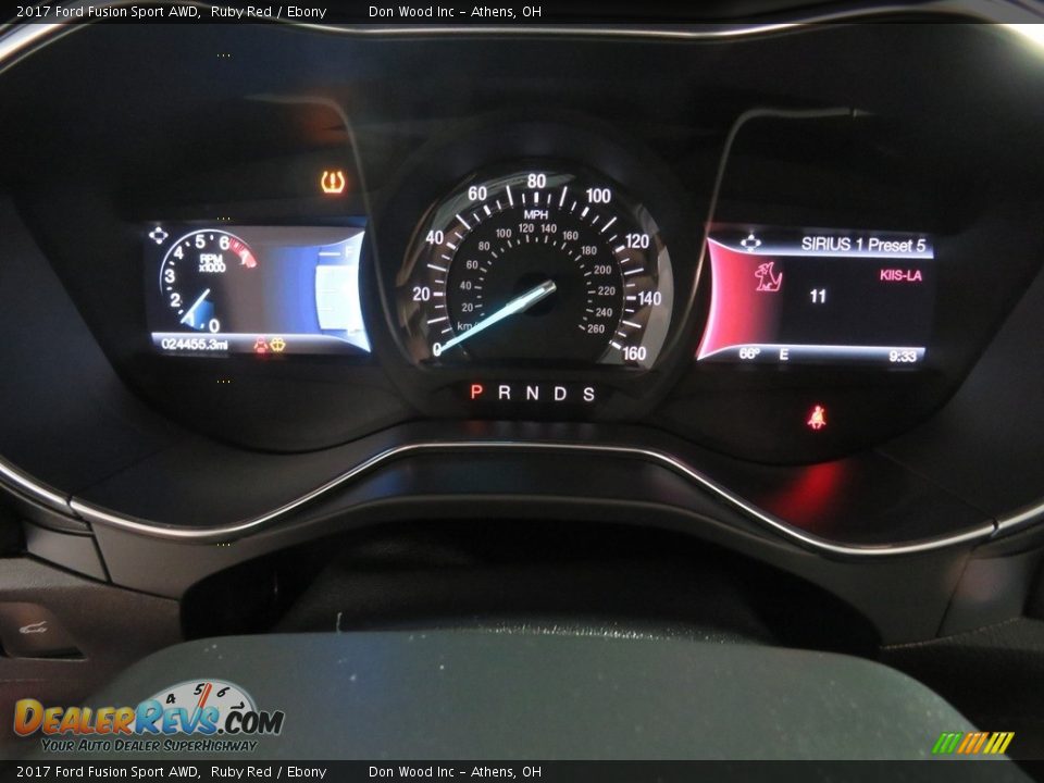 2017 Ford Fusion Sport AWD Ruby Red / Ebony Photo #27