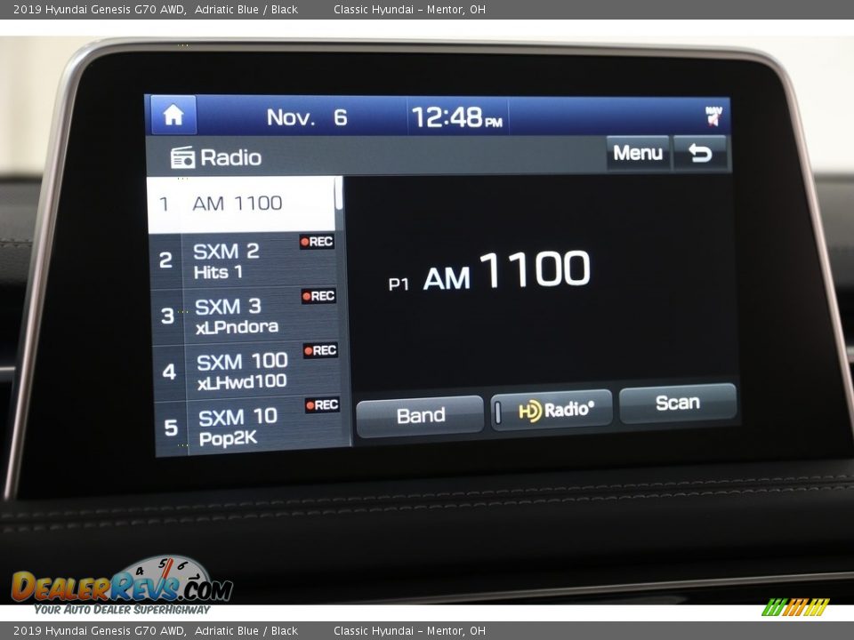 2019 Hyundai Genesis G70 AWD Adriatic Blue / Black Photo #14