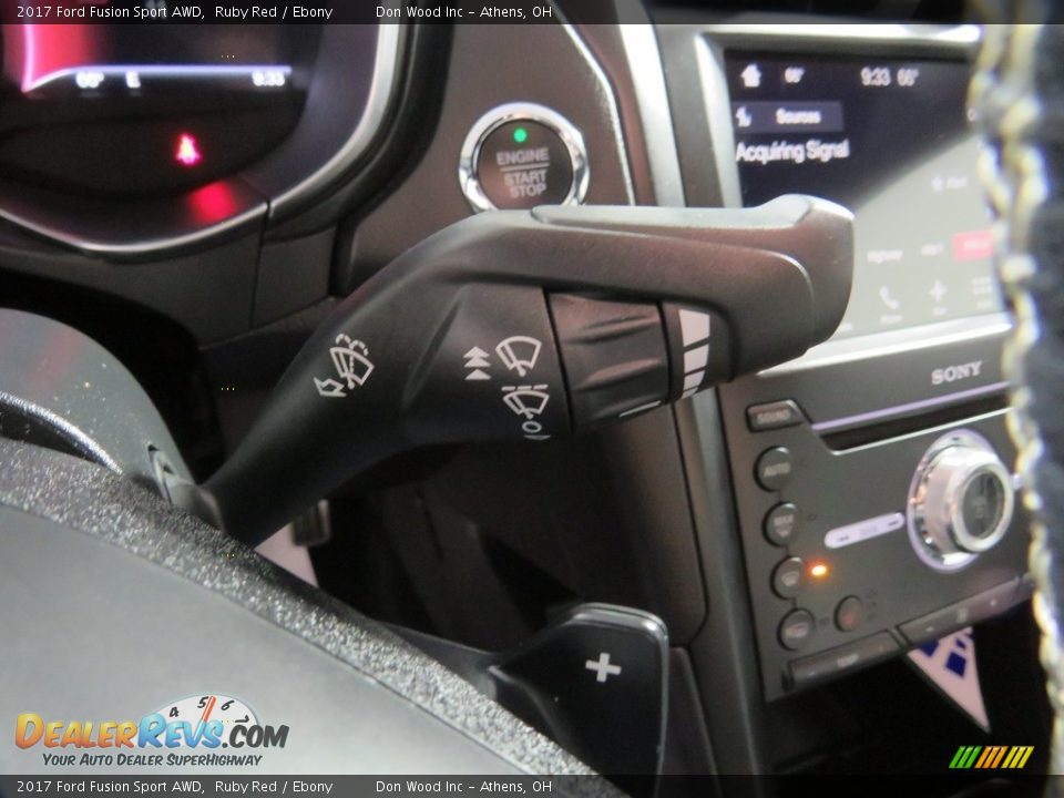 2017 Ford Fusion Sport AWD Ruby Red / Ebony Photo #30