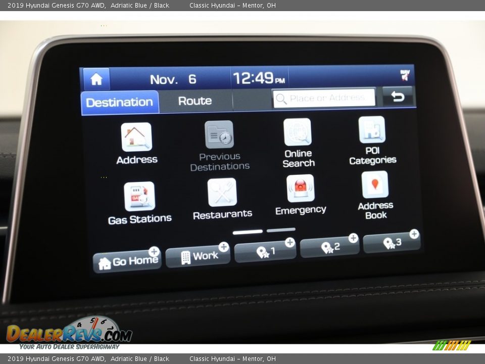 2019 Hyundai Genesis G70 AWD Adriatic Blue / Black Photo #16