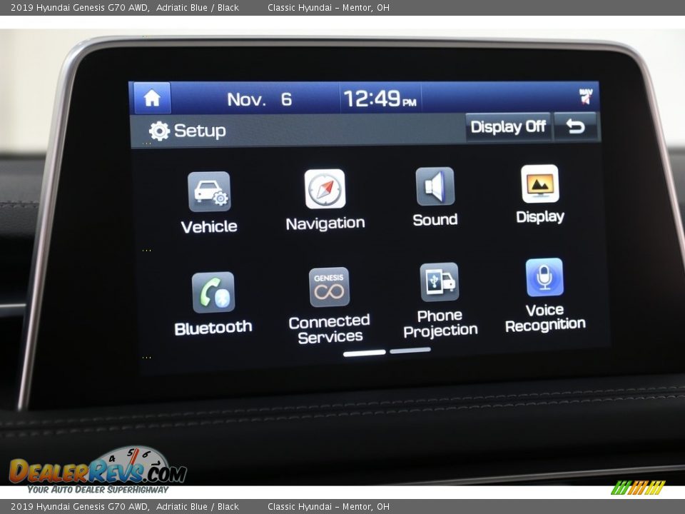 2019 Hyundai Genesis G70 AWD Adriatic Blue / Black Photo #18