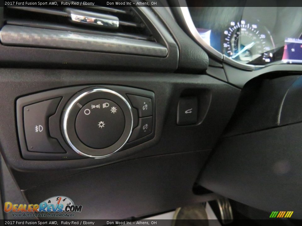 2017 Ford Fusion Sport AWD Ruby Red / Ebony Photo #33