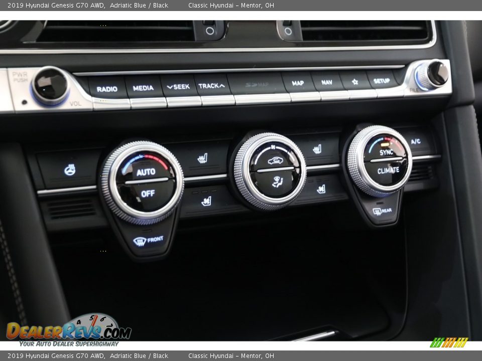 2019 Hyundai Genesis G70 AWD Adriatic Blue / Black Photo #20
