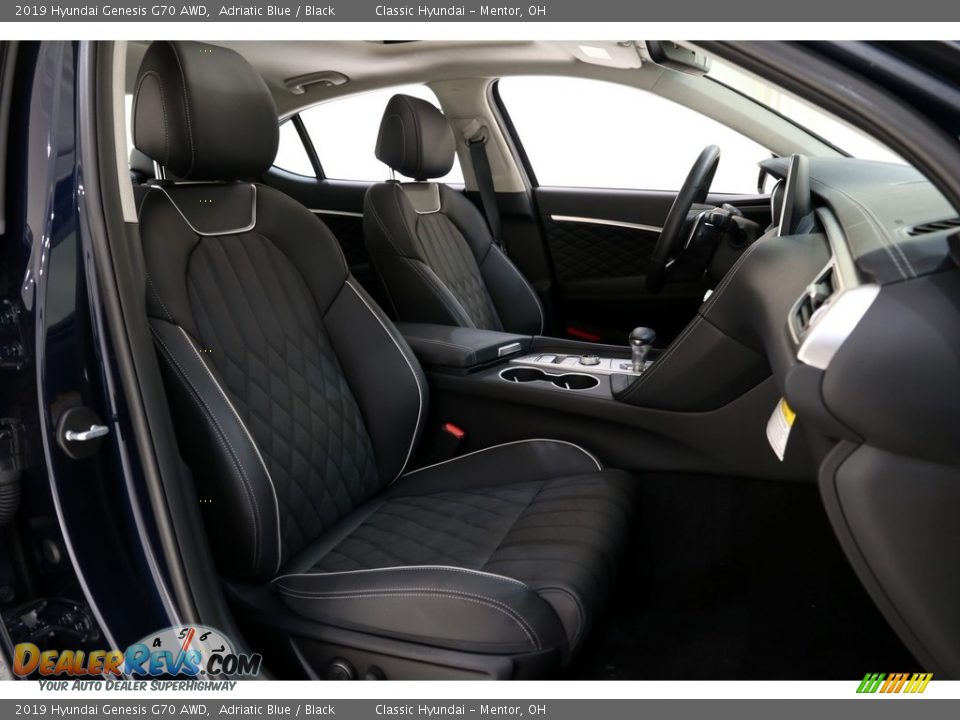 2019 Hyundai Genesis G70 AWD Adriatic Blue / Black Photo #23