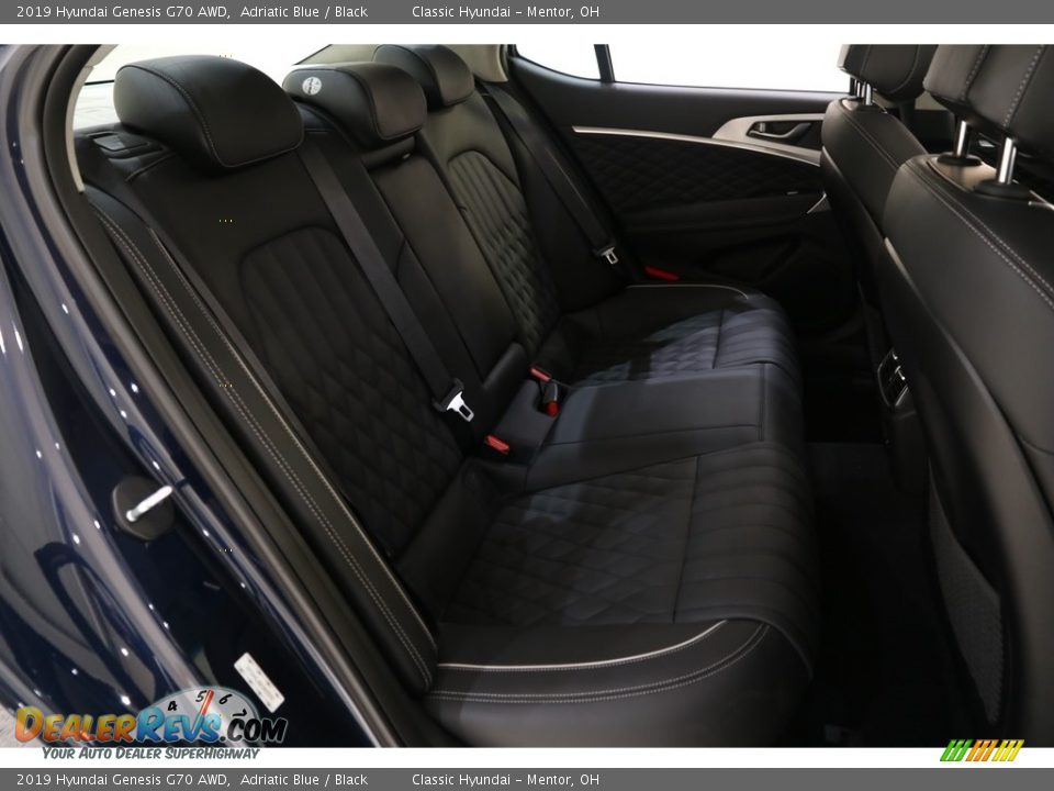 2019 Hyundai Genesis G70 AWD Adriatic Blue / Black Photo #24