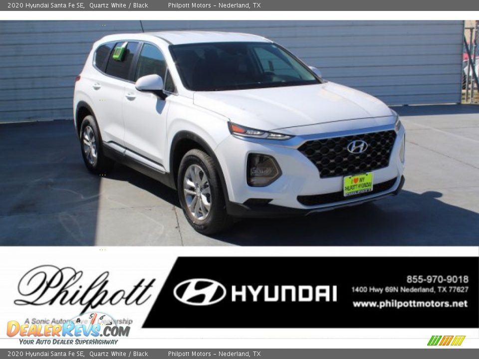 2020 Hyundai Santa Fe SE Quartz White / Black Photo #1