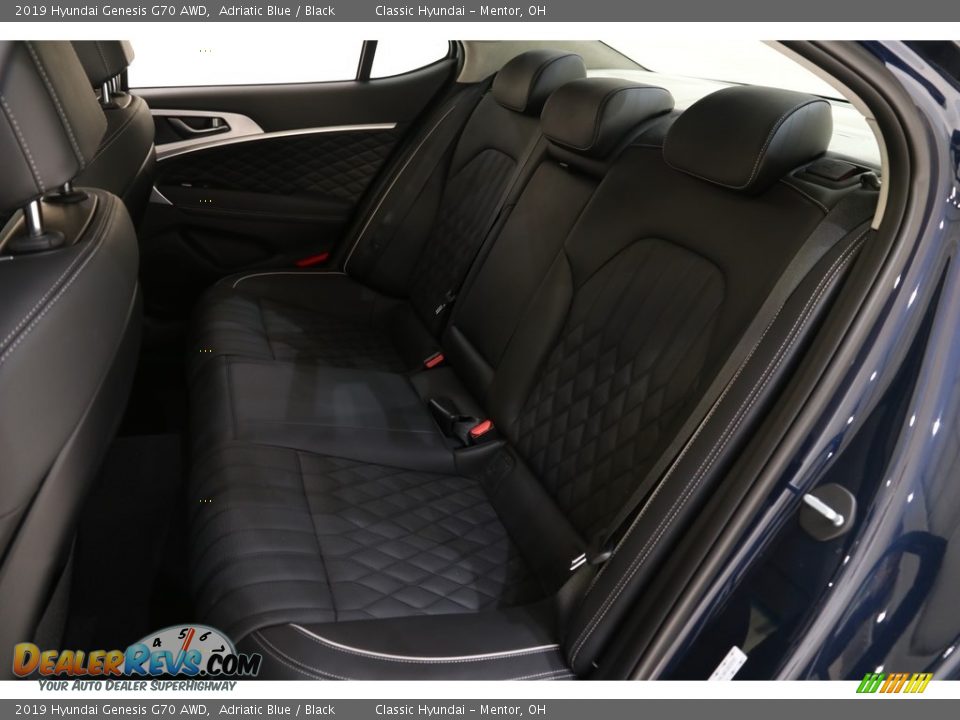 2019 Hyundai Genesis G70 AWD Adriatic Blue / Black Photo #25