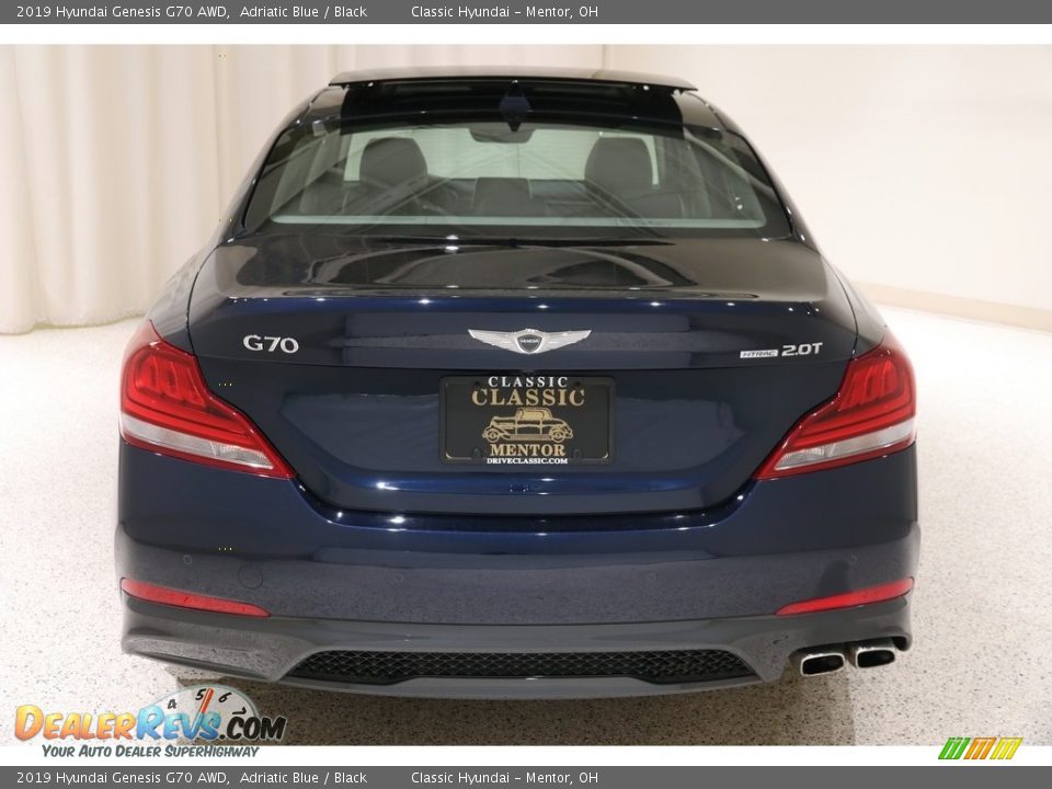 2019 Hyundai Genesis G70 AWD Adriatic Blue / Black Photo #27