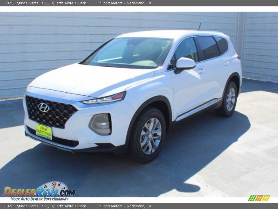 2020 Hyundai Santa Fe SE Quartz White / Black Photo #4