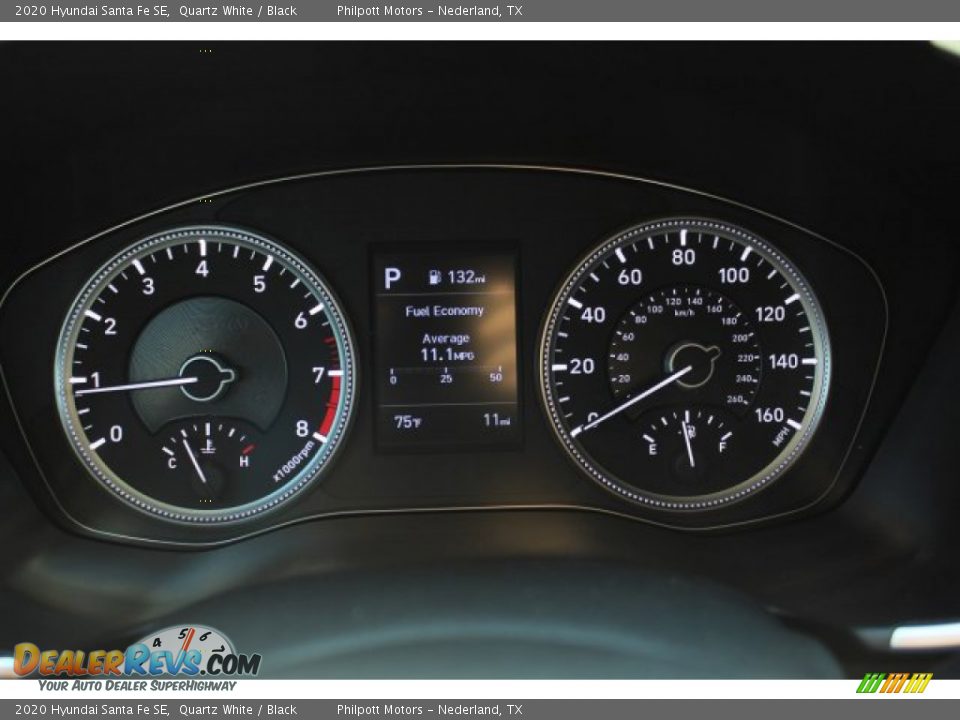 2020 Hyundai Santa Fe SE Quartz White / Black Photo #13