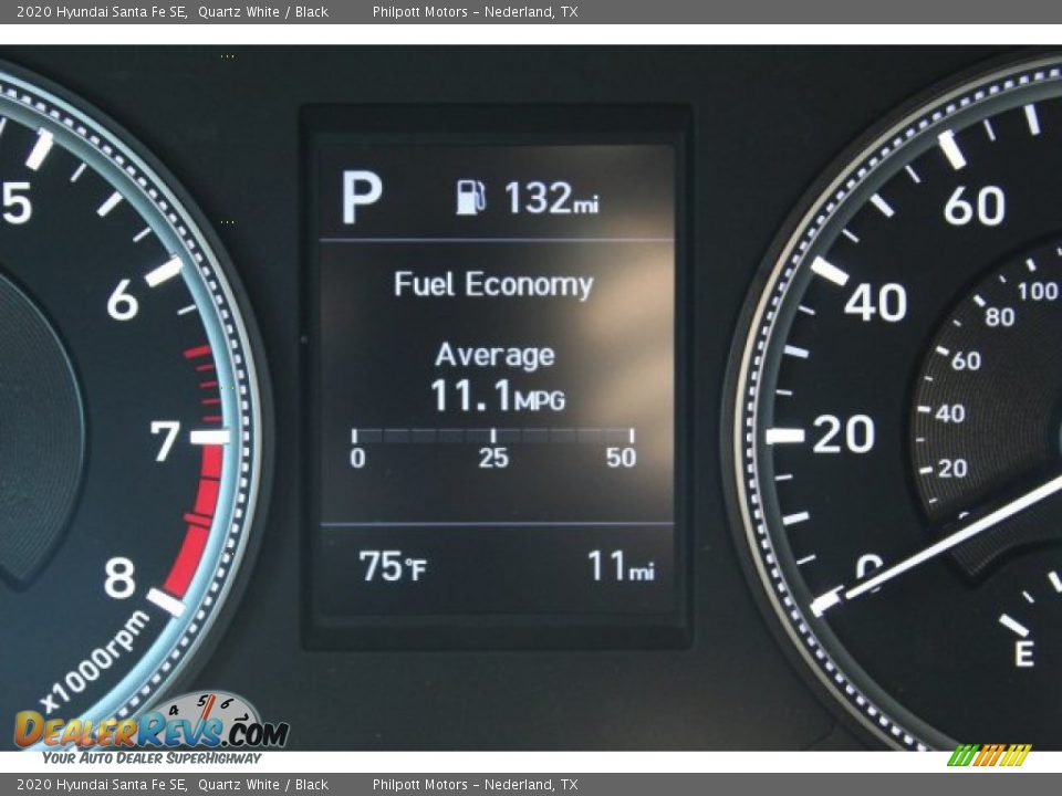 2020 Hyundai Santa Fe SE Quartz White / Black Photo #14