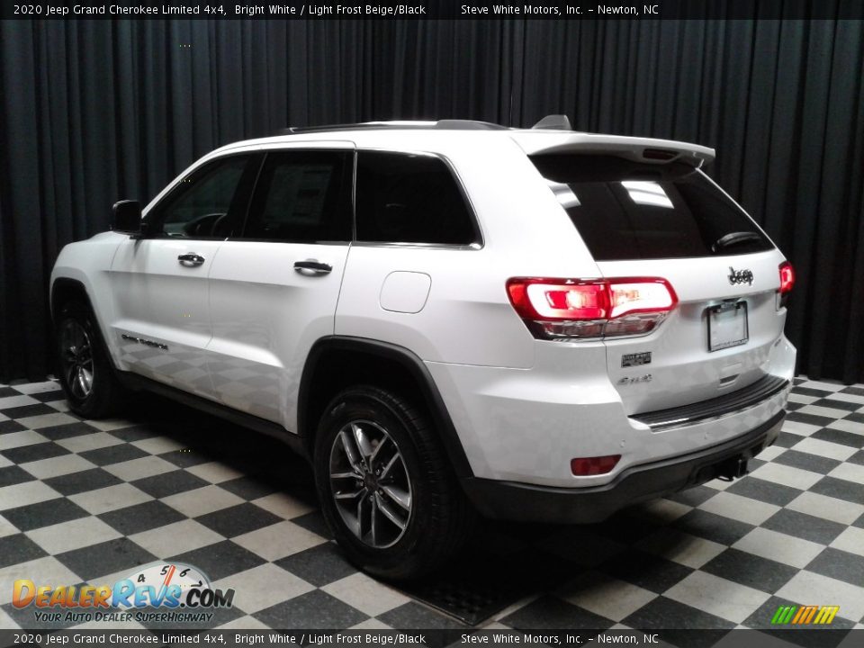 2020 Jeep Grand Cherokee Limited 4x4 Bright White / Light Frost Beige/Black Photo #8