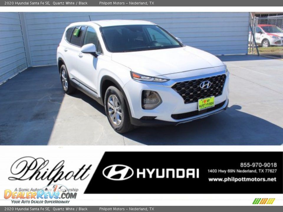 2020 Hyundai Santa Fe SE Quartz White / Black Photo #1