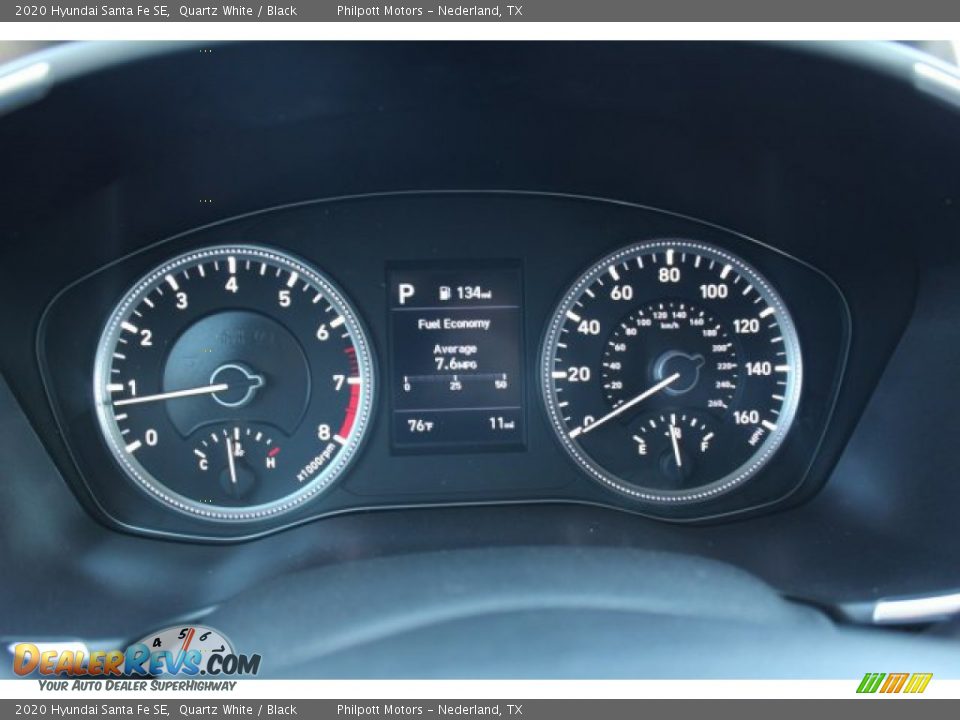 2020 Hyundai Santa Fe SE Quartz White / Black Photo #13