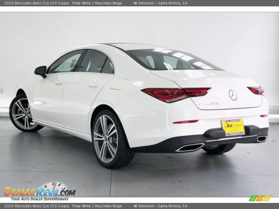 2020 Mercedes-Benz CLA 250 Coupe Polar White / Macchiato Beige Photo #2