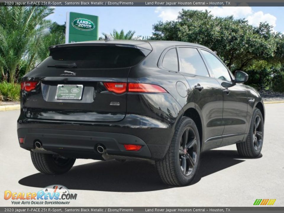 2020 Jaguar F-PACE 25t R-Sport Santorini Black Metallic / Ebony/Pimento Photo #3