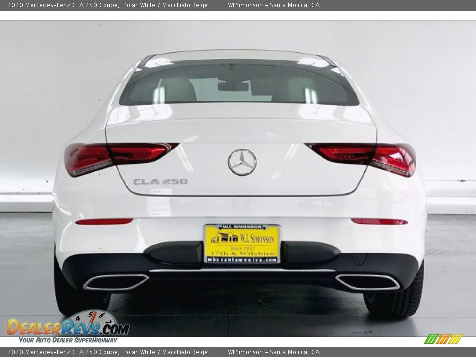 2020 Mercedes-Benz CLA 250 Coupe Polar White / Macchiato Beige Photo #3