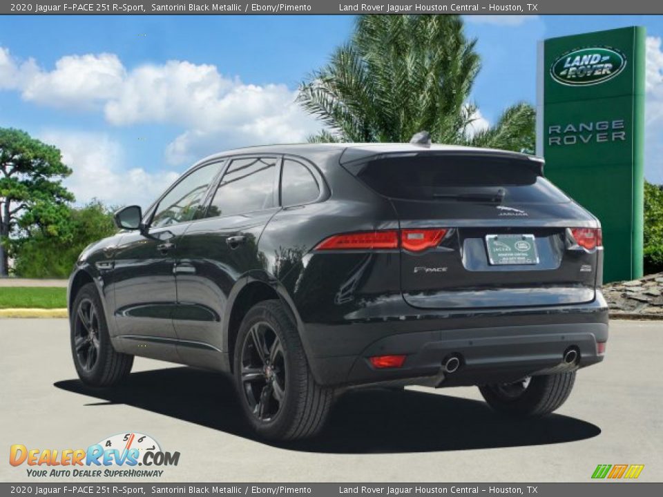 2020 Jaguar F-PACE 25t R-Sport Santorini Black Metallic / Ebony/Pimento Photo #4