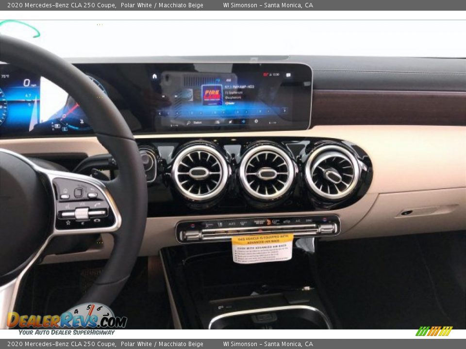 2020 Mercedes-Benz CLA 250 Coupe Polar White / Macchiato Beige Photo #6