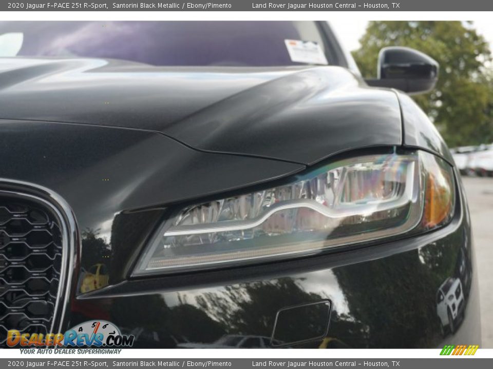 2020 Jaguar F-PACE 25t R-Sport Santorini Black Metallic / Ebony/Pimento Photo #7