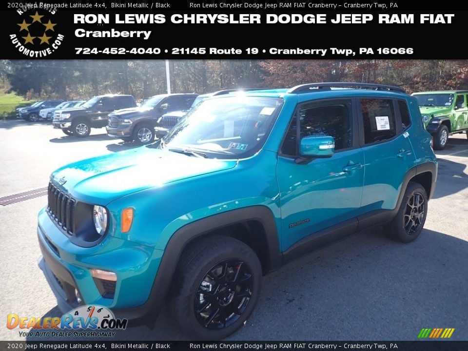 2020 Jeep Renegade Latitude 4x4 Bikini Metallic / Black Photo #1