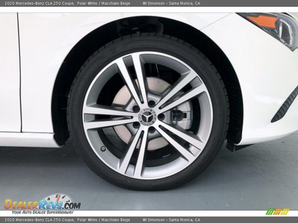 2020 Mercedes-Benz CLA 250 Coupe Polar White / Macchiato Beige Photo #9
