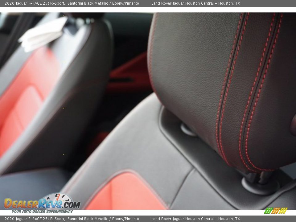 2020 Jaguar F-PACE 25t R-Sport Santorini Black Metallic / Ebony/Pimento Photo #14