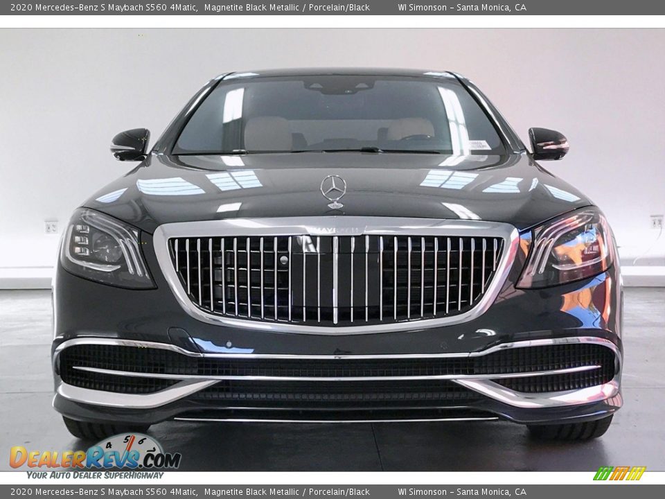 2020 Mercedes-Benz S Maybach S560 4Matic Magnetite Black Metallic / Porcelain/Black Photo #2