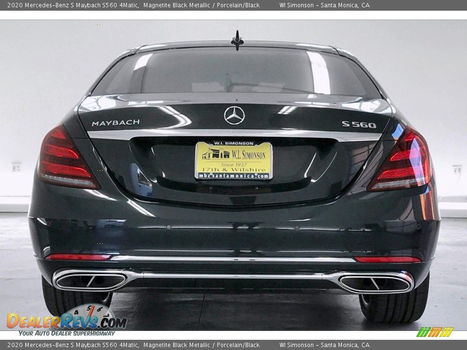 2020 Mercedes-Benz S Maybach S560 4Matic Magnetite Black Metallic / Porcelain/Black Photo #3