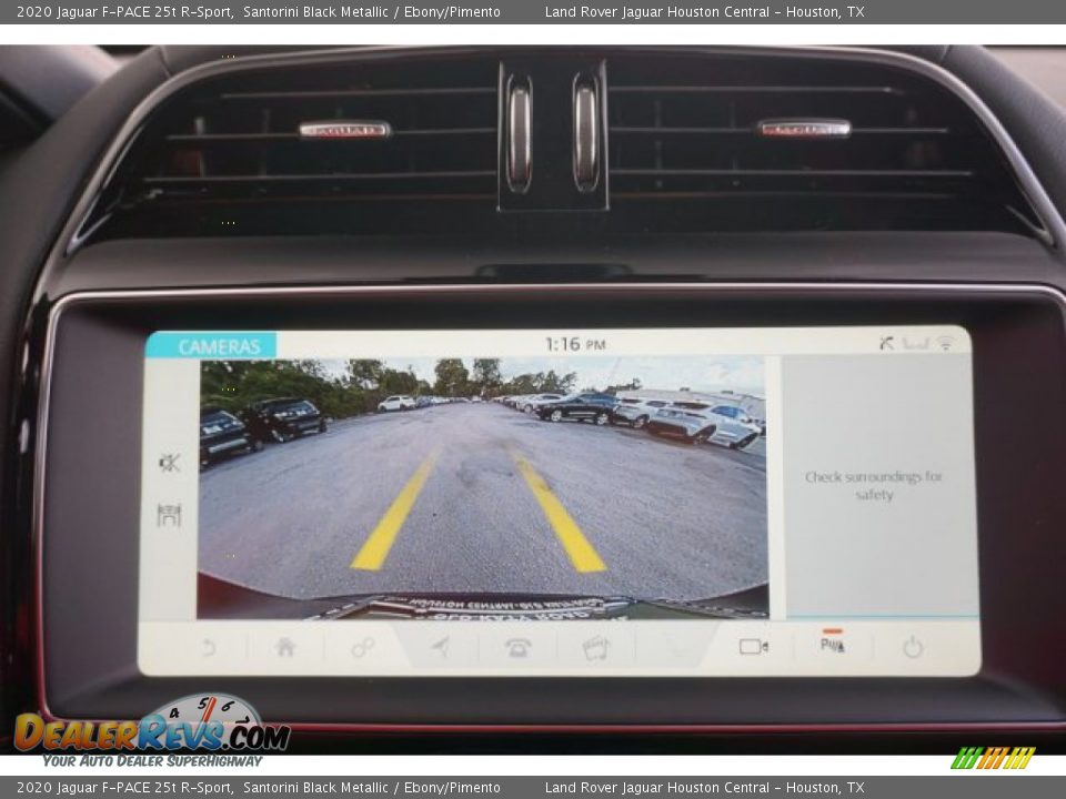 2020 Jaguar F-PACE 25t R-Sport Santorini Black Metallic / Ebony/Pimento Photo #17