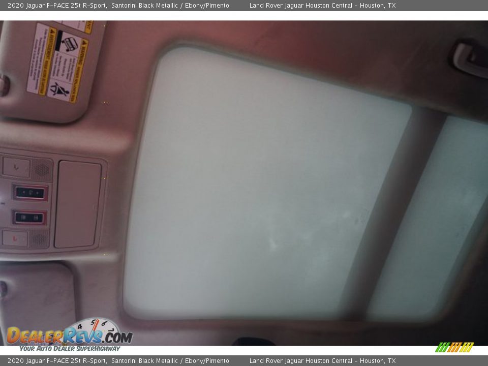 2020 Jaguar F-PACE 25t R-Sport Santorini Black Metallic / Ebony/Pimento Photo #25