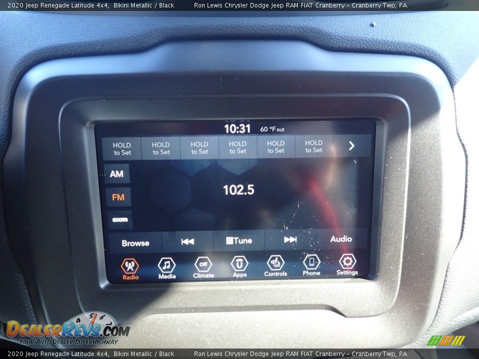 2020 Jeep Renegade Latitude 4x4 Bikini Metallic / Black Photo #15