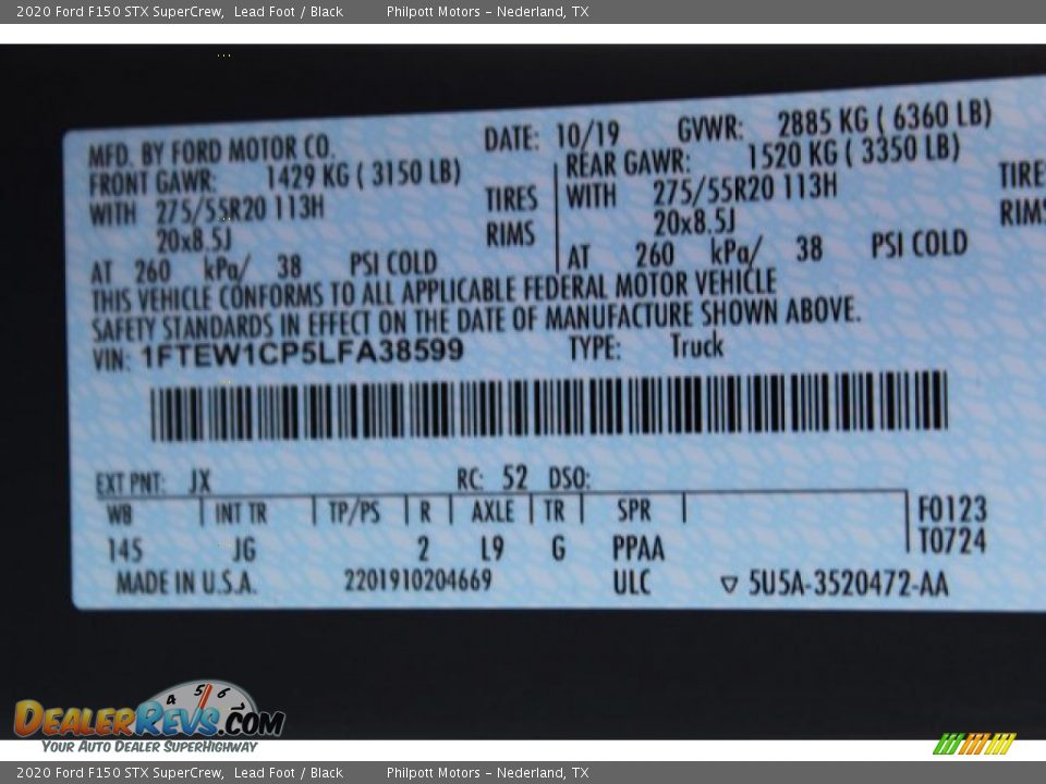 2020 Ford F150 STX SuperCrew Lead Foot / Black Photo #28