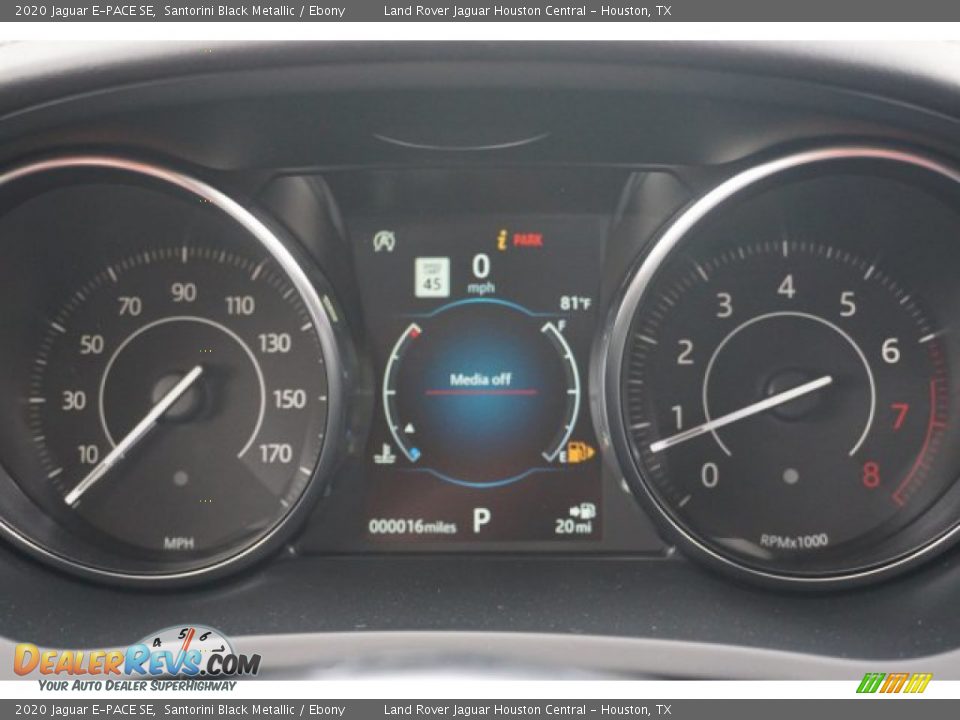 2020 Jaguar E-PACE SE Santorini Black Metallic / Ebony Photo #15