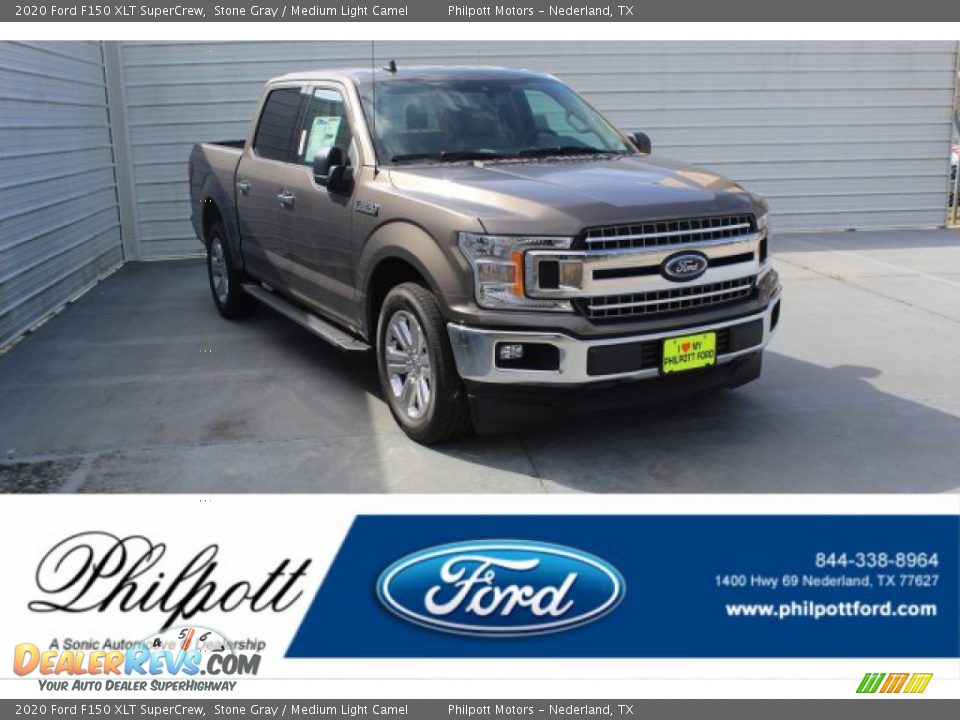 2020 Ford F150 XLT SuperCrew Stone Gray / Medium Light Camel Photo #1