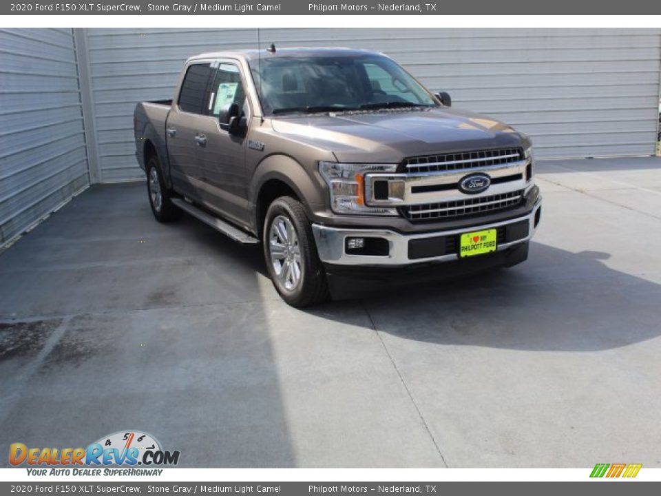 2020 Ford F150 XLT SuperCrew Stone Gray / Medium Light Camel Photo #2